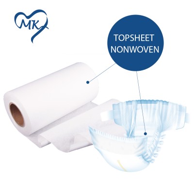 Hot air through nonwoven raw materia nonwoven for sanitary pad